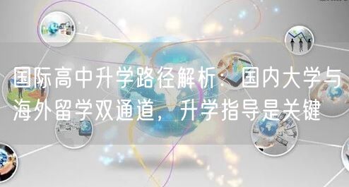 国际高中升学路径解析:国内大学与海外留学双通道,升学指导是关键 国际高中升学路径解析:国内大学与海外留学双通道,升学指导是关键