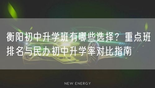 衡阳初中升学班有哪些选择？重点班排名与民办初中升学率对比指南