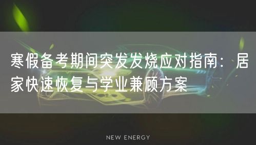 寒假备考期间突发发烧应对指南：居家快速恢复与学业兼顾方案