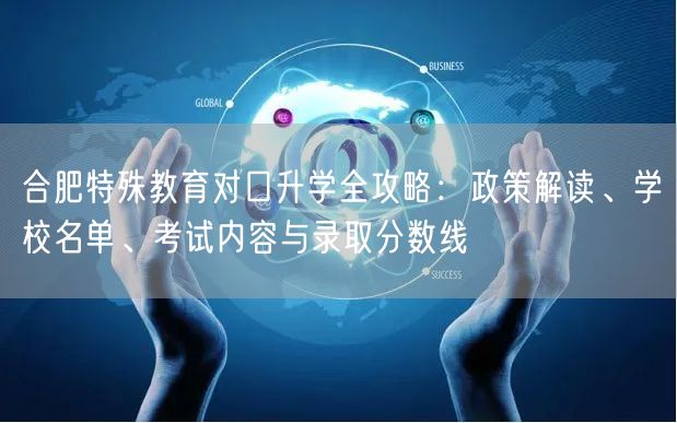 合肥特殊教育对口升学全攻略：政策解读、学校名单、考试内容与录取分数线