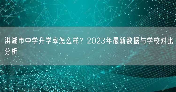 洪湖市中学升学率怎么样?2023年最新数据与学校对比分析 洪湖市中学升学率怎么样?2023年最新数据与学校对比分析