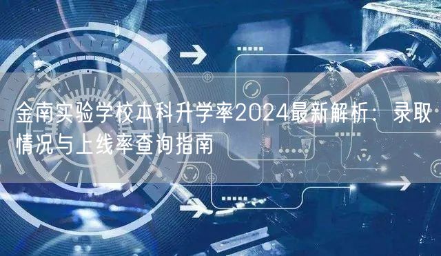 金南实验学校本科升学率2024最新解析：录取情况与上线率查询指南