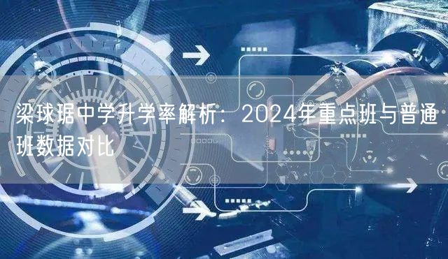 梁球琚中学升学率解析：2024年重点班与普通班数据对比