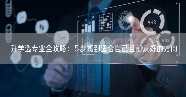 升学选专业全攻略:5步找到适合自己且前景好的方向 升学选专业全攻略:5步找到适合自己且前景好的方向