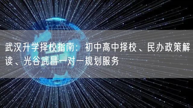 武汉升学择校指南:初中高中择校、民办政策解读、光谷武昌一对一规划服务 武汉升学择校指南:初中高中择校、民办政策解读、光谷武昌一对一规划服务