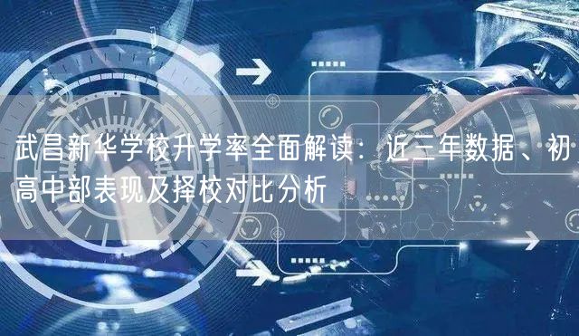 武昌新华学校升学率全面解读:近三年数据、初高中部表现及择校对比分析 武昌新华学校升学率全面解读:近三年数据、初高中部表现及择校对比分析