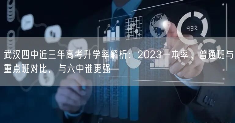 武汉四中近三年高考升学率解析：2023一本率、普通班与重点班对比，与六中谁更强