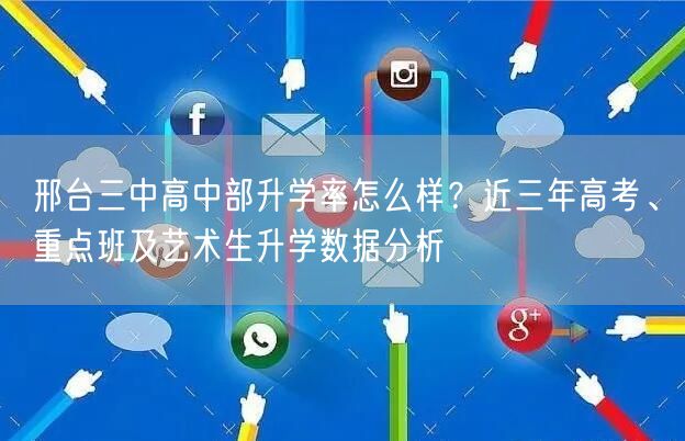 邢台三中高中部升学率怎么样？近三年高考、重点班及艺术生升学数据分析