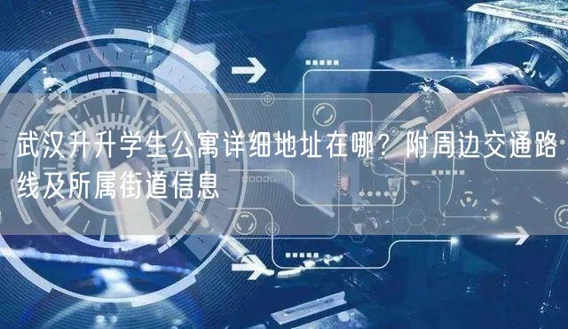 武汉升升学生公寓详细地址在哪?附周边交通路线及所属街道信息 武汉升升学生公寓详细地址在哪?附周边交通路线及所属街道信息