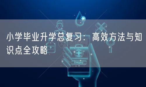 小学毕业升学总复习:高效方法与知识点全攻略 小学毕业升学总复习:高效方法与知识点全攻略