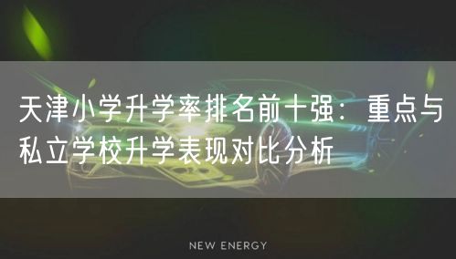 天津小学升学率排名前十强：重点与私立学校升学表现对比分析